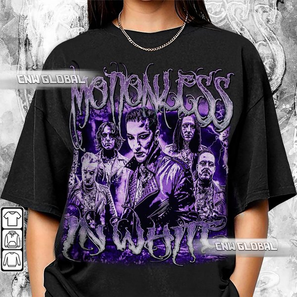 Motionless In White 90S Music Shirt, Scoring The End Of The World Tour 2023 Unisex Tee-image