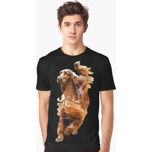 Irish Setter - Glamorous Dog! Graphic T-Shirt-image