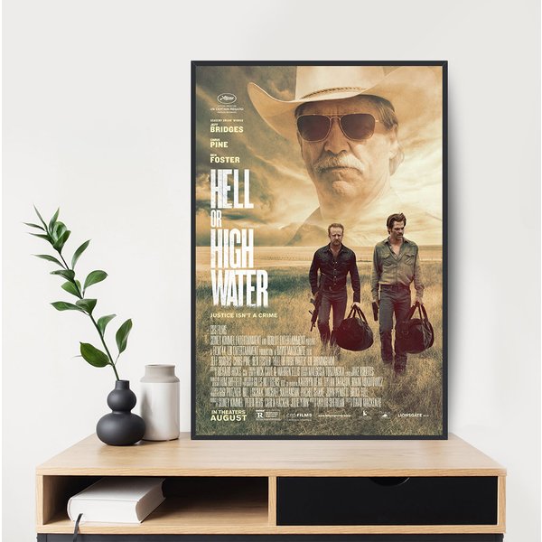 Hell Or High Water 2016 Movie Poster, Wall Decor-image