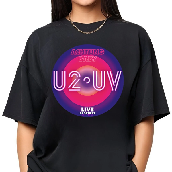 U2 Band Tour 2023 T-Shirt, U2 Uv Achtung Baby-image