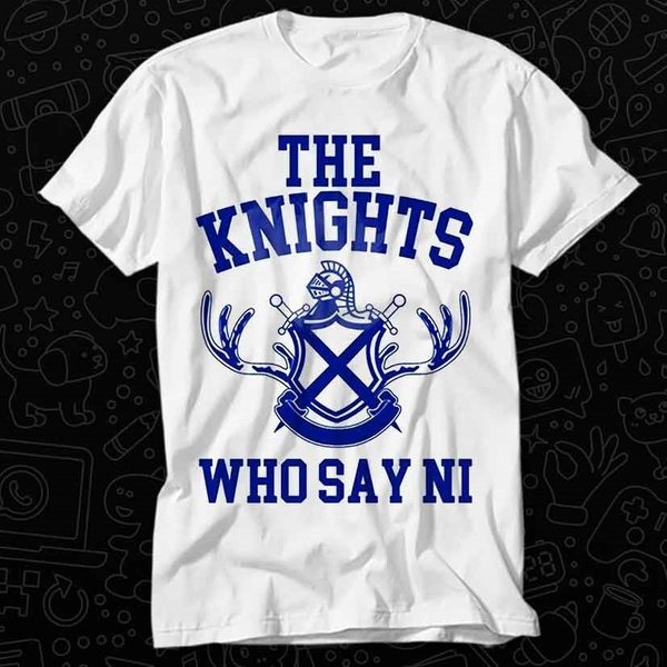 The Knights Who Say Ni Monty Python The Holy Grail T Shirt-image