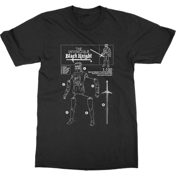 Monty Python Holy Grail T-Shirt - The Invincible Black-image