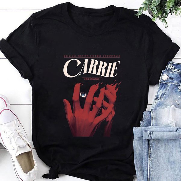 Vintage Carrie 1976 Movie T-Shirt - Classic Horror Fan Gift-image