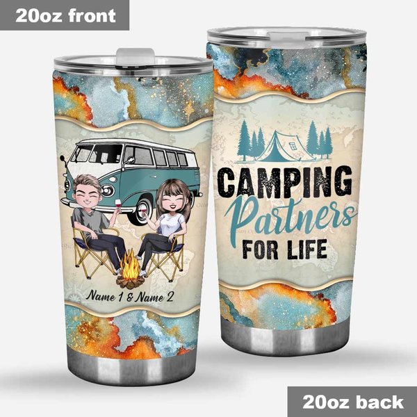 I Haven't Been Everywhere But It's On My List - Personalized Camping Tumbler-image