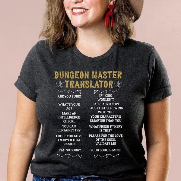 Dungeon Master Translator Shirt, Dnd Shirt, Dungeons And Dragons Shirt-image