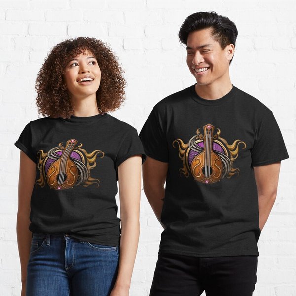 Baldur's Gate Bard Logo Classic T-Shirt, Baldurs Gate 3 Girl Dinner Vintage T-Shirt-image