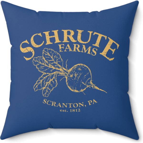 Schrute Farms Throw Pillows-image