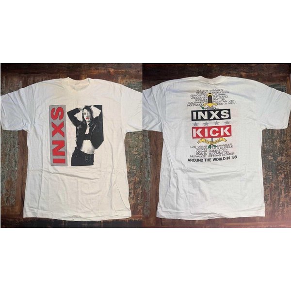 Around The World In '88 Inxs Unisex T-Shirt, Inxs World Tour 80S Shirt-image