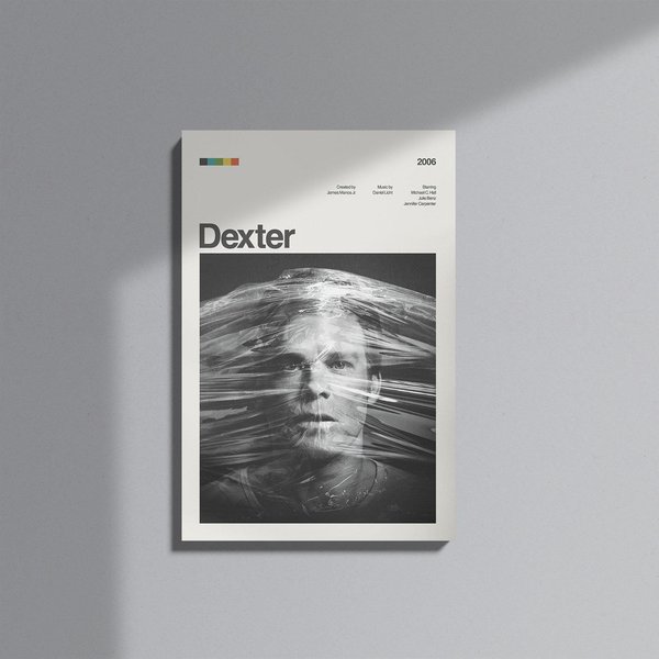 Dexter Tv Series Poster Light Theme, Mid Century Tv Series Poster-image