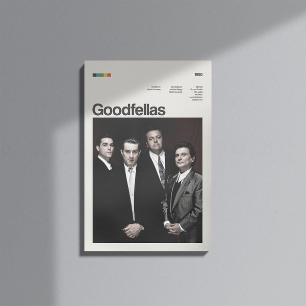 Goodfellas Movie Poster, Modern Movie Poster Print, Goodfellas Poster-image
