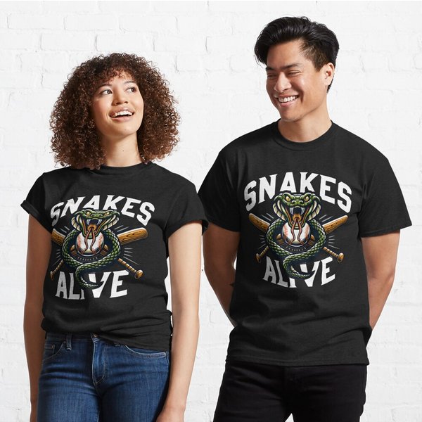 Snakes Alive Arizonna Diamondbacks Baseball Classic T-Shirt-image