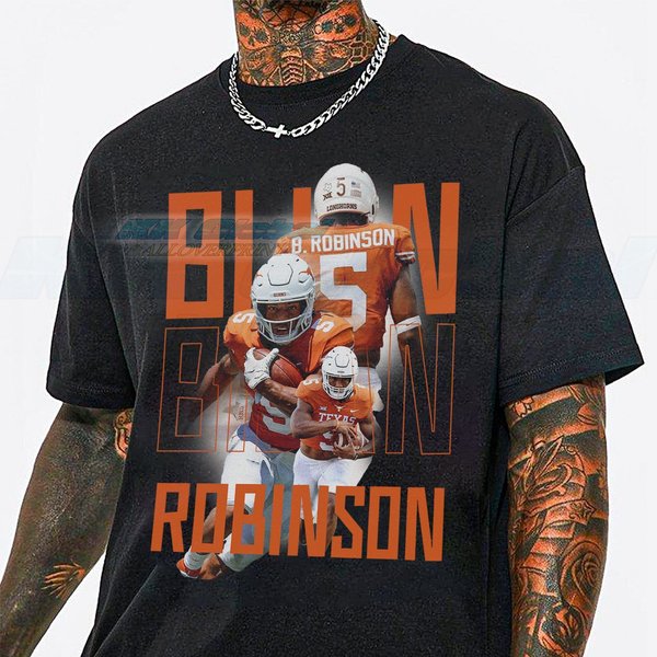 Bijan Robinson Vintage 90S Texas Football Shirt, Vintage 90S Texas Football-image