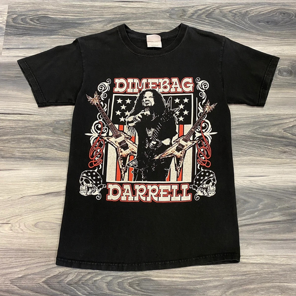 Dimebag Darrell Mayhem Skull Band T-Shirt-image