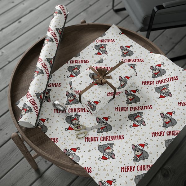 French Bulldog Christmas Wrapping Paper Wrapping Paper | Christmas-image