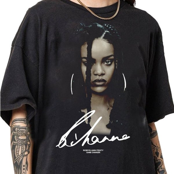 Vintage 90S Rihanna Hip Hop Unisex T-Shirt-image