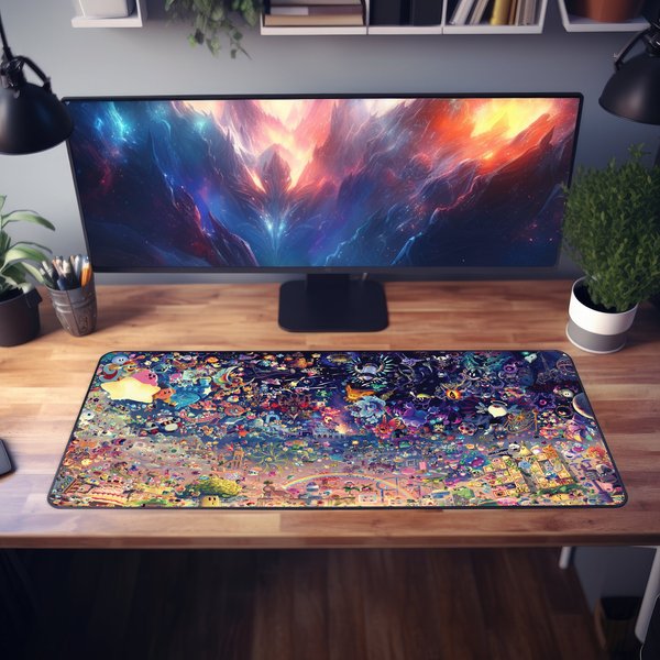 All-Star Kirby Desk Mat | Dream Land Heroes Unite | Comprehensive Kirby-image