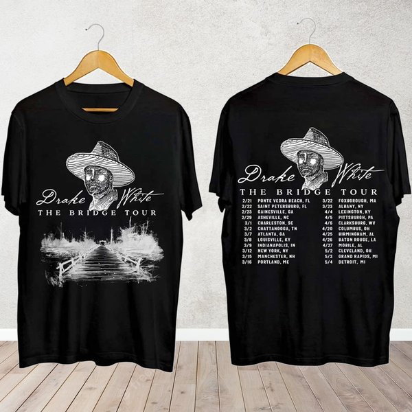 Drake White 2024 The Bridge Tour Shirt, Drake White Fan Shirt-image