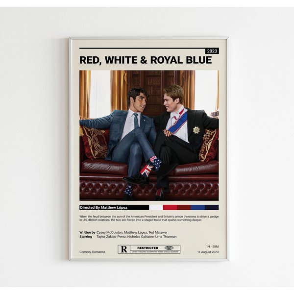 Red, White & Royal Blue Movie Premium Matte Vertical Poster-image