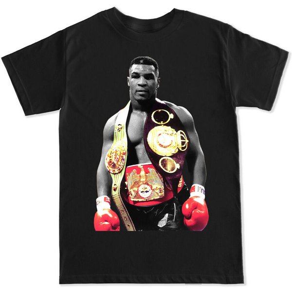 Mike Tyson Boxing Men T-Shirt Black Cotton Tee All Sizes S To 5Xl-image