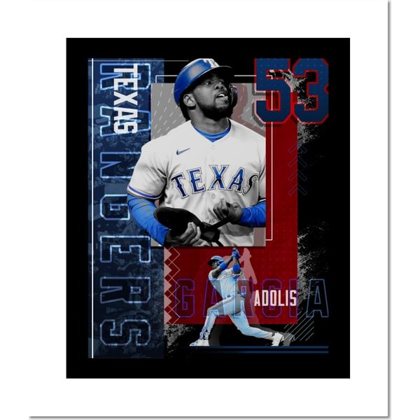 Adolis Garcia Baseball Paper Poster-image
