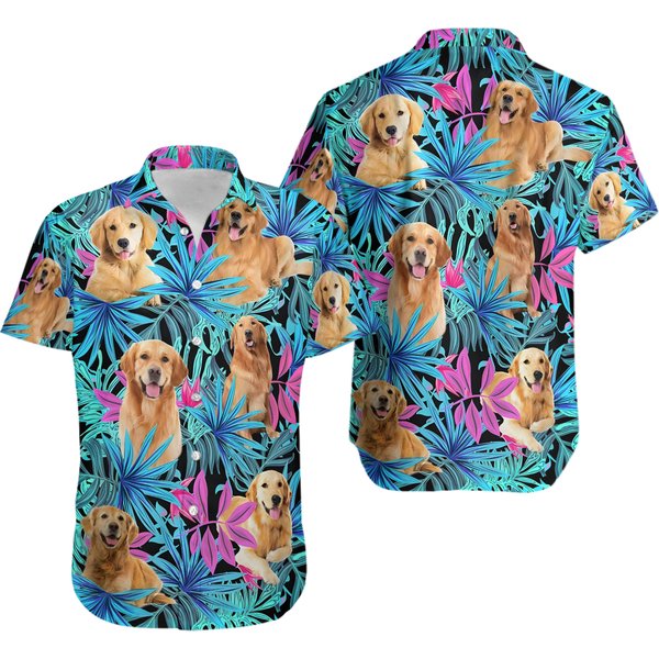 Golden Retriever Hawaiian Shirt-image