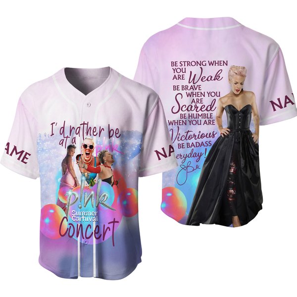 P!Nk Summer Carnival 2023 Baseball Jersey-image