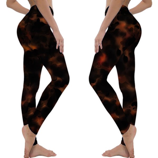 Tortoise Shell Texture Leggings-image