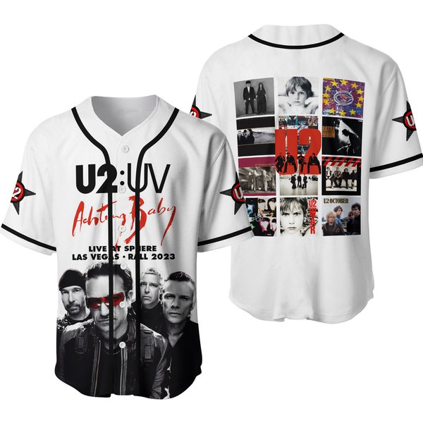 U2 Band 90S Baseball Jersey-image