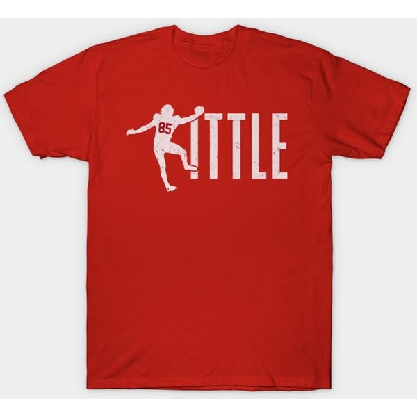 George Kittle San Francisco Silhouette Name - George Kittle - T-Shirt-image