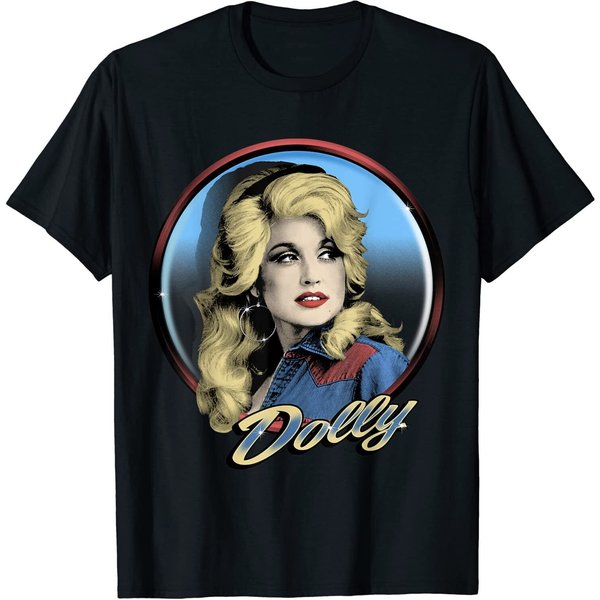 New Dolly Parton Vintage Short Sleeve Black Size S-5Xl Unisex Shirt-image