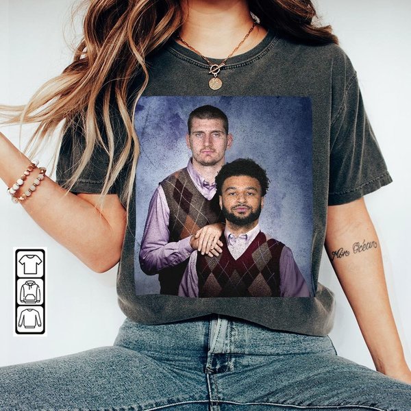 Nikola Jokic Jamal Murray Cincinnati Basketball Shirt-image