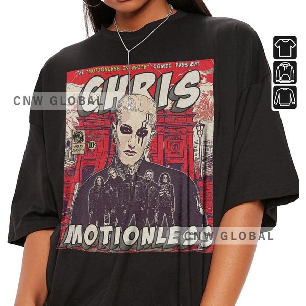 Motionless In White Comic Shirt, Motionless In White Tour Album-image