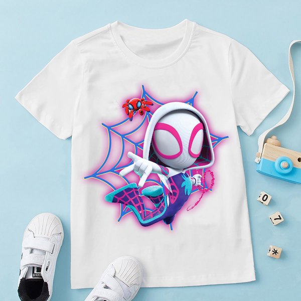 Spider Gwen Shirt, Spider Birthday Girl Shirt, Spidey And Her Amazing Friends Family Shirt-image