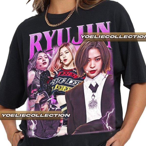 Limited Ryujin Vintage T-Shirt, Itzy Shirt-image