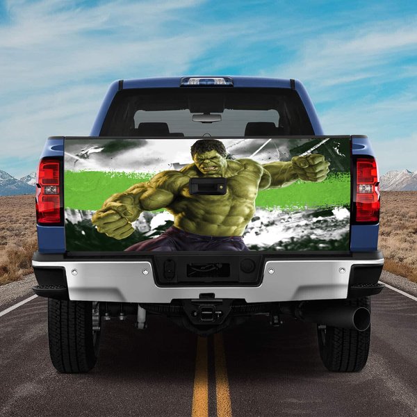 Hulk Glass Shatters Tailgate Wrap Truck Bed Decal