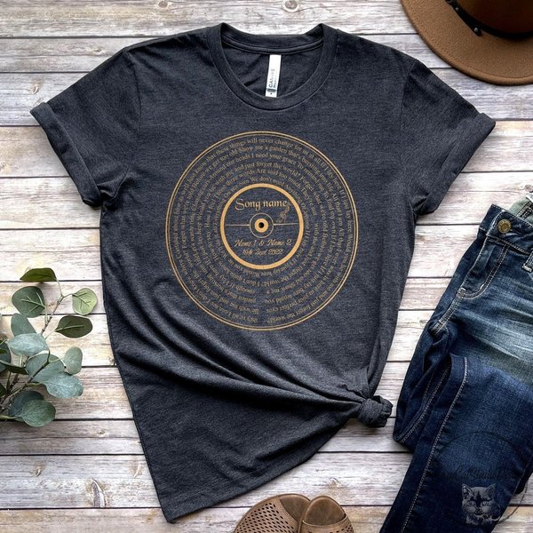 Custom Song Lyrics Shirt, Personalized Lyric Shirt-image