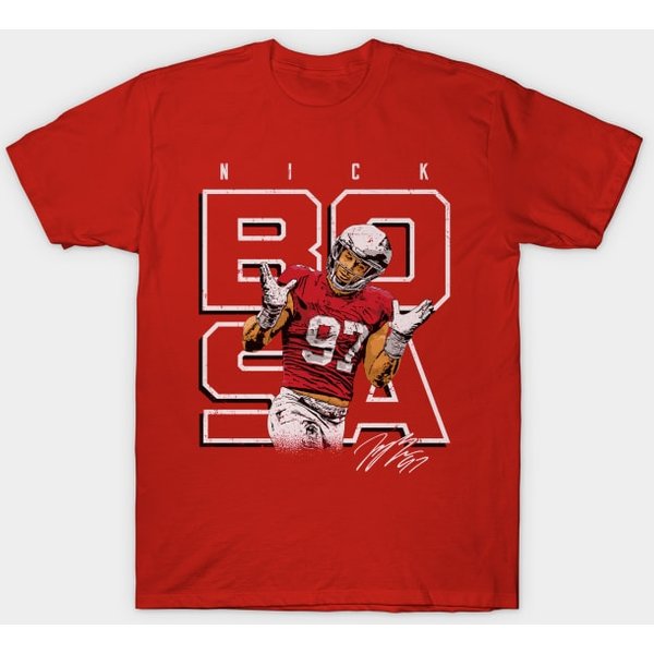 Nick Bosa San Francisco Shrugs - Nick Bosa - T-Shirt-image