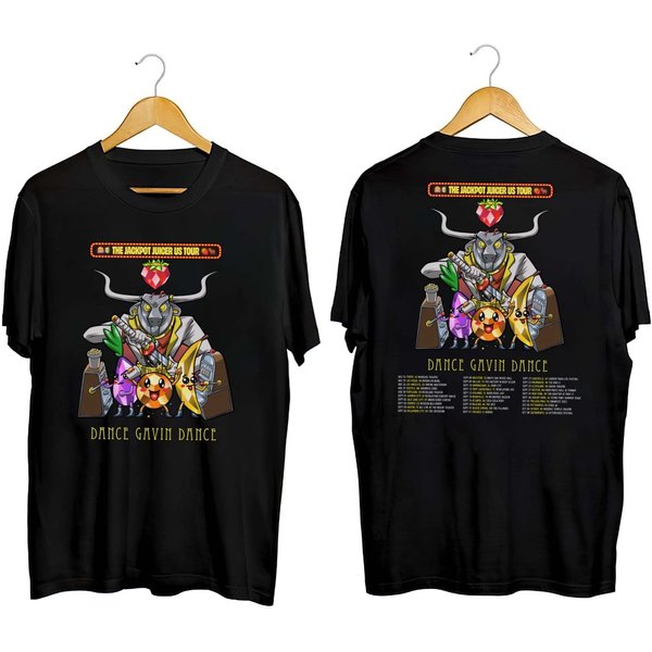 Dance Gavin Dance The Jackpot Juicer Tour 2023 Double Sided T-Shirt-image