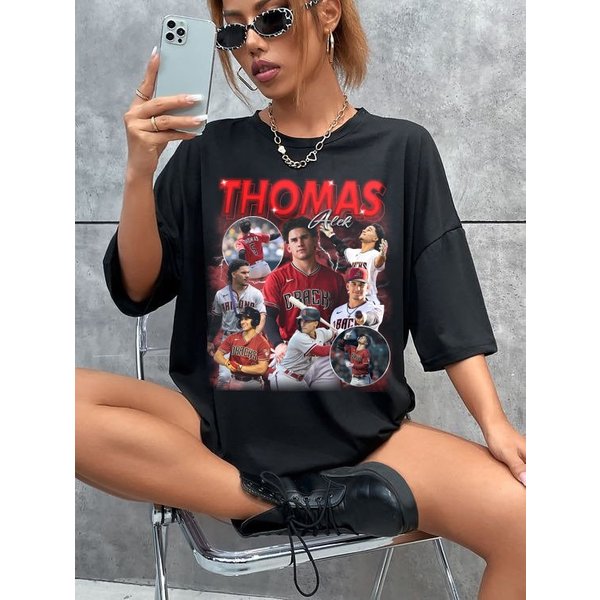 Vintage Alek Thomas Shirt, Baseball Shirt, Classic 90S Graphic Tee-image