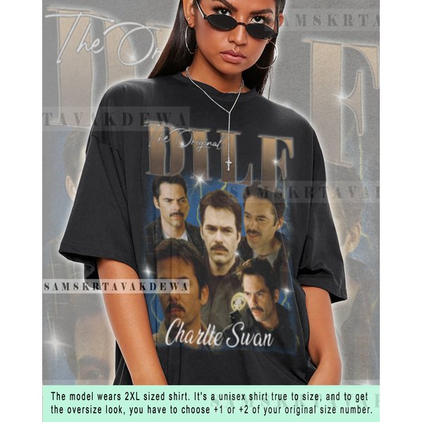 Limited Charlie Swan Shirt Movie Graphic Tee Charlie Swan Bootleg-image