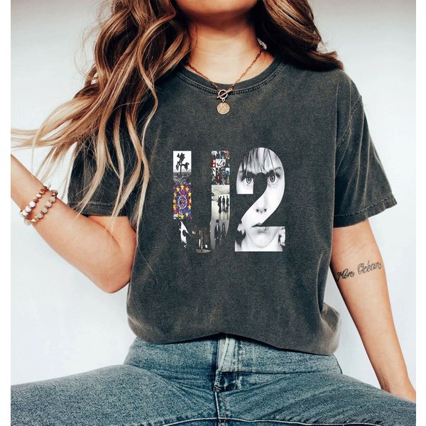 90S Vintage U2 Band Tour Shirt-image