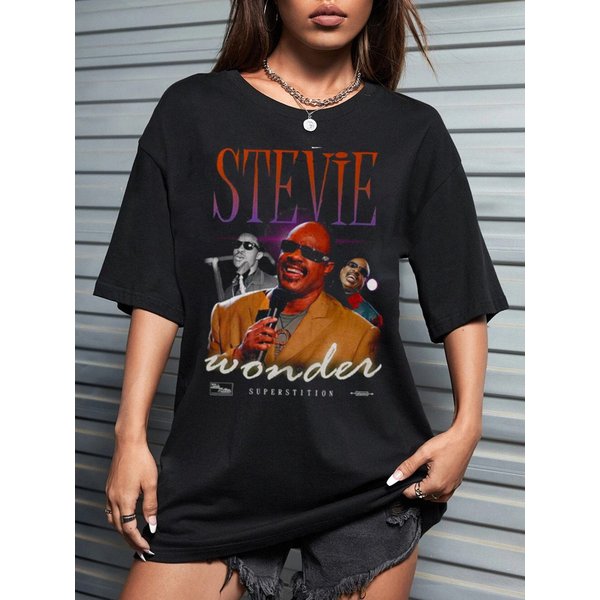 Vintage Stevie Wonder Unisex Shirt Stevie Wonder-image