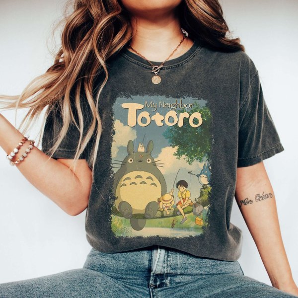 Vintage Totoro Shirt, My Neighbor Totoro Shirt, Studio Ghibli, Ghibli Shirt-image