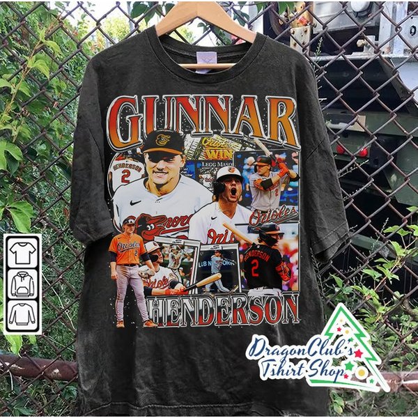 Vintage 90S Graphic Style Gunnar Henderson T-Shirt-image