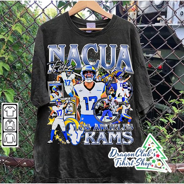 Vintage 90S Graphic Style Puka Nacua T-Shirt Football T-Shirt-image