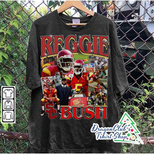 Vintage 90S Graphic Style Reggie Bush T-Shirt Football T-Shirt-image