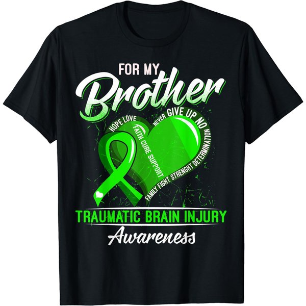 Traumatic Brain Injury Green T-Shirt-image