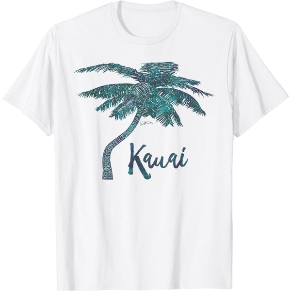 Kauai, Hawaii, Palm Tree T-Shirt-image