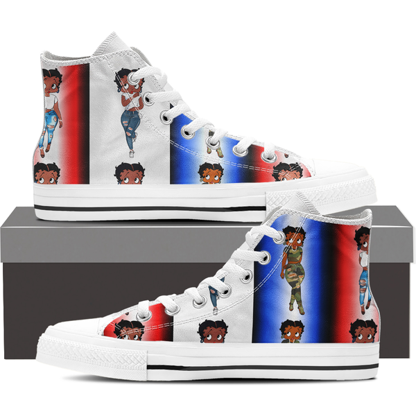 Betty Boop High Top Sneakers-image