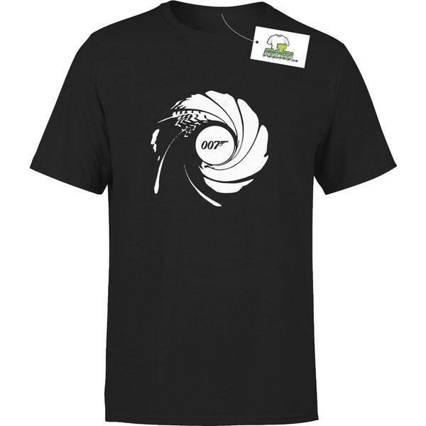 Kids 11-12Years 007 Barrel Inspired By James Bond Printed T-Shirt-image